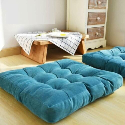 55x55cm Corduroy Thicken Chair Seat Cushion Tatami Bench Pad Soft Office Car Sitting Mat Japanese Futon for Sofa