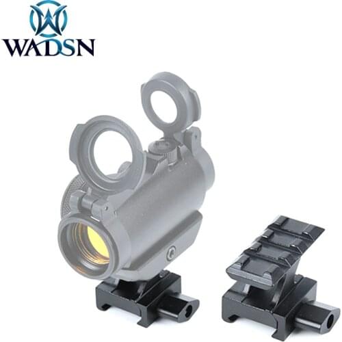 Wadsn Tactical CNC Aluminium(3slot) T1/T2 Red Dot Height Rail QD Mount Optical Sight Fixed Base Bracket With 20mm Rail