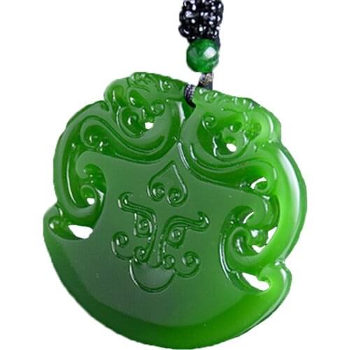 Women Necklace Pendant Antique Double-sided Hollow Double PIXIU Hatchet Pendant Free Chain for Female Fashion Jewelry