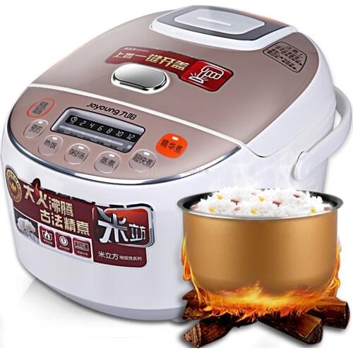 220V Electric Rice Cooker Micro-pressure Mini Rice Cooker Porridge Soup Stewing Smart Booking Non-stick Inner Pot 600w 3L
