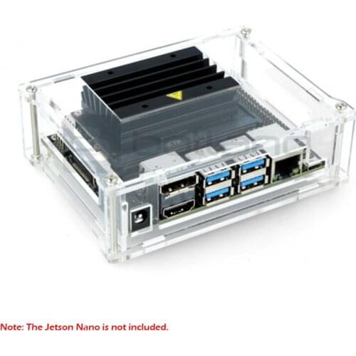 Acrylic Case for Jetson Nano Developer Kit, Dust Resistant Protetive Transparent Enclosure Acrylic Case With Fan for Jetson Nano