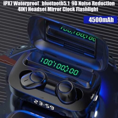 Wireless Bluetooth Earphone HiFi 9D Stereo TWS Bluetooth 5.0 Earphones 4500mah Charging Box Sports Waterproof Earbuds Headsets