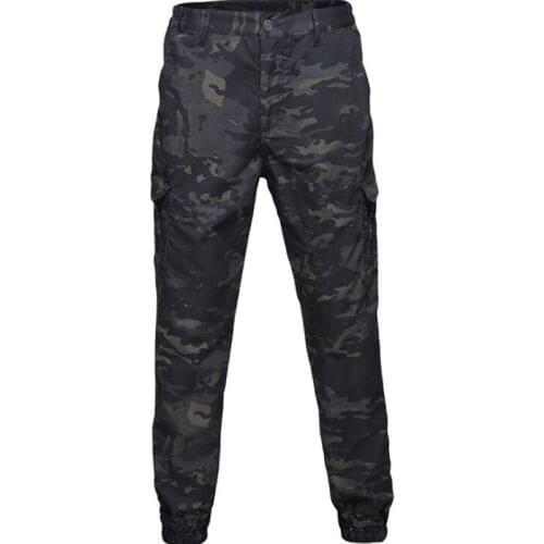 Tactical Hunting Pants Men Outdoor Black CP Camouflage Military Combat Cargo Trousers Man Fashion Elasticity Casual Sports Pants