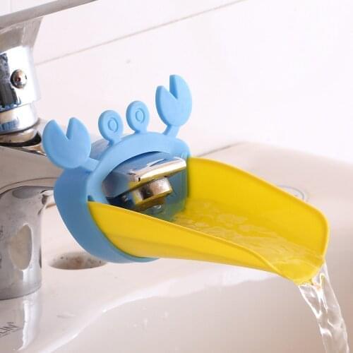 Kids water tap Faucet Extender Water Saving Cartoon silicone Faucet Extension Tool Help Children Washing hand water tap extender