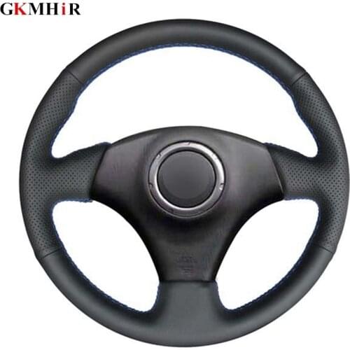 DIY Black PU Artificial Leather Car Steering Wheel Cover for Toyota RAV4 1998-2003 Celica 1998-2005 Corolla (US) 2003