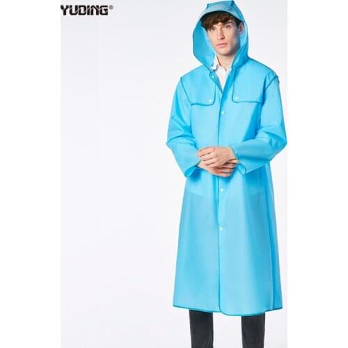 Yuding Man Raincoat Tour Universal Male Rainwear Fashion Poncho Hiking Travel Runway Raincoats For Men
