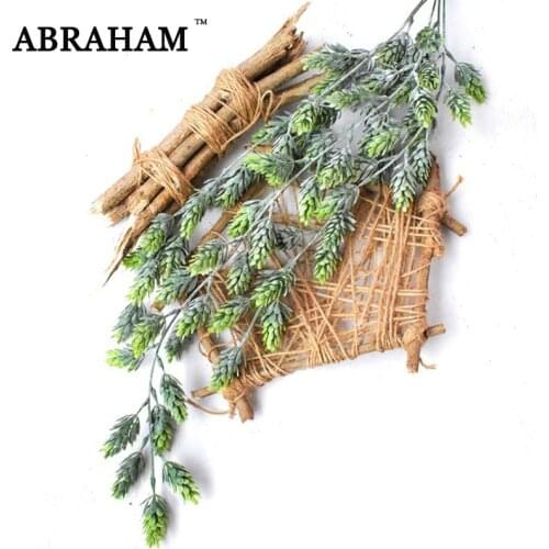 80cm 5Fork Artificial Plants Vine Wall Hanging Rattan Fake Green Leaves Plastic Plants Ivy Christmas Home Wedding Decoration