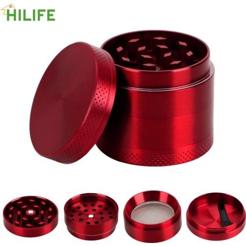 Tobacco Grinder Household Commodity Herb Cutter 4-layer Spice Weed Cutter Zinc Alloy Smoking Pipe Accessories