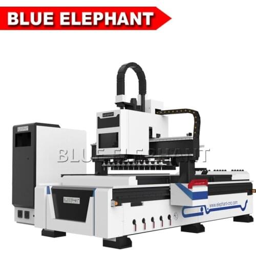 Jinan ele 1325 Linear Automatic Tool Changer 3d CNC Router wood furniture making machine for hot sale