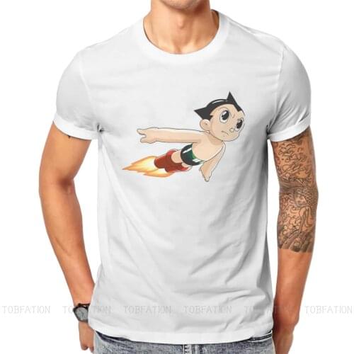 Untitled Round Collar TShirt Astro Boy Pure Cotton Classic T Shirt Men Tops Fashion Plus Size