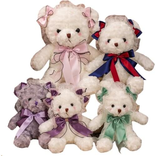 30/40/50cm Kawaii Teddy Bear Plush Toy Ins Baby Dolls Birthday Gift Home Decor Baby Room Ornament