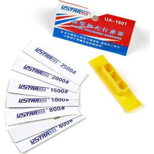 U-STAR UA-1601 Mini Grinder Kit,8 in 1 Manually Operated Grinding Tool,Model Polishing Sander # UA-91601