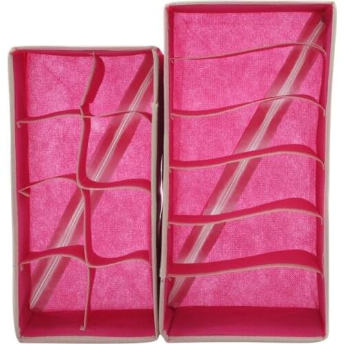 Socks Dormitory Closet Storage Box Household Divided Underwear Storage Box Bra Storage Boxes Foldable Drawer Storage Box