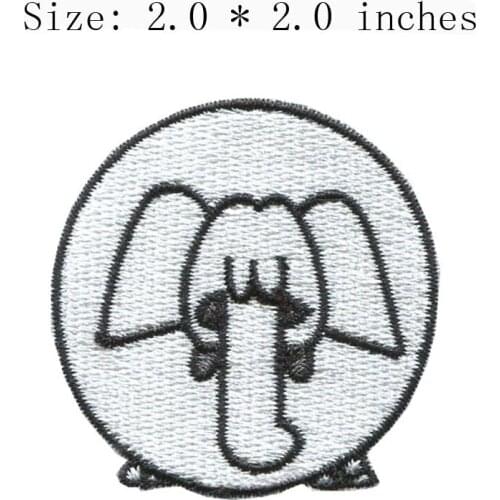 Angel O embroidery patch 2.0"wide DIY templar patches/felting animals/lintje borduren