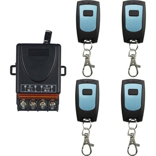 AC 110V 220 V 1CH 1CH Radio Controller RF Wireless 30A Relay Remote Control Switch 315 MHZ 433 MHZ Transmitter+ Receiver
