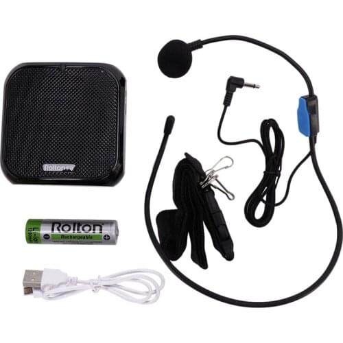 Rolton K400 Portable Voice Amplifier Amplifier with Line Microphone Speaker FM Radio MP3 Teacher Training