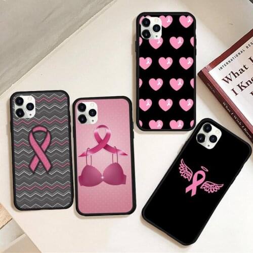 Caring for womens breast health Phone Case Rubber For iphone 12 11 Pro Max Mini XS Max 8 7 6 6S Plus X 5S SE 2020 XR cover