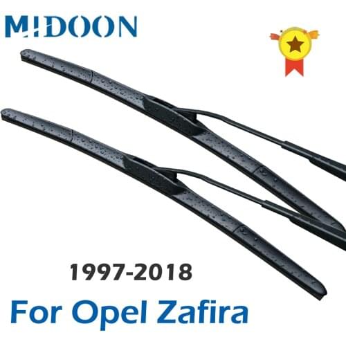 MIDOON Wiper Blades for Opel Zafira A / Zafira B / Zafira Tourer C Model Year from 1997 to 2018