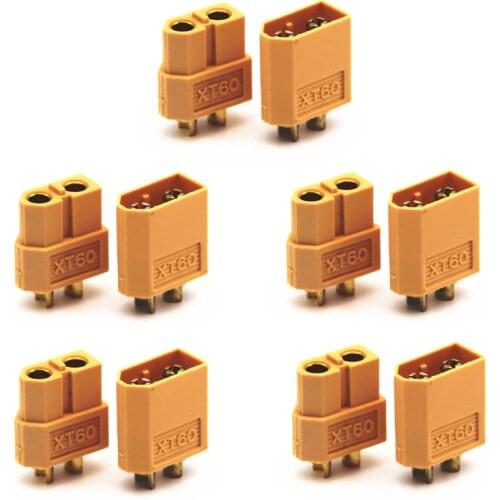 10pcs XT60 XT-60 Male Female Bullet Connectors Plugs For RC Lipo Battery (5 pair) Wholesale