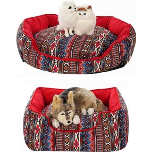 Warm Pet Sofa Dog Beds Waterproof Washable Pet House Mat Soft Sofa Kennel Dogs Cats House For Small Medium Dogs Pet Accessories