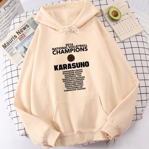 2021 Japan Anime Haikyuu Cosplay Hoodie Men Harajuku Hip Hop Sweatshirt Karasuno High School Hooded Casual Cartoon Streetwear