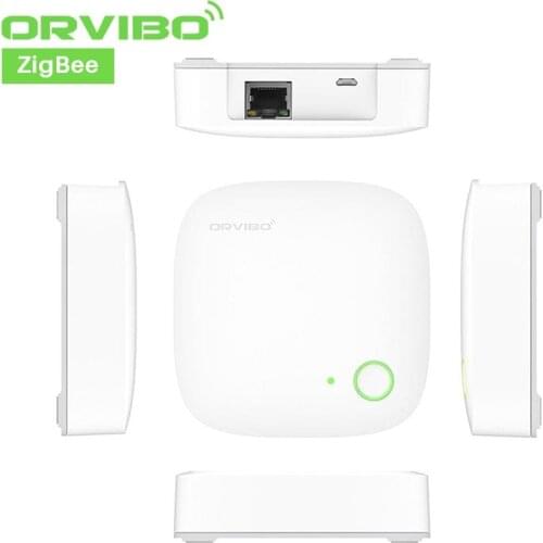 Orvibo Zigbee Smart Mini Hub Home Automation Wired Gateway Work With HomeMate 365 App Body/Motion/Door/Window/Switch Sensors