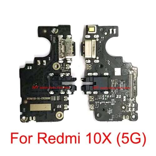 10 PCS USB Charging Port For Xiaomi Mi Redmi 10X (5G) USB Charge Charger Board Dock Port Connector Flex Cable Replacement Parts