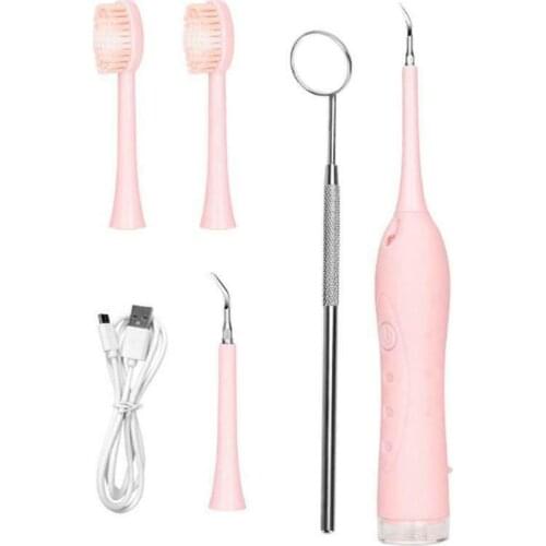 Portable Electric Sonic Dental Scaler Tooth Calculus Remover Teeth Whitening Tool Usb Rechargeable Tooth Stains Tartar Cleaner