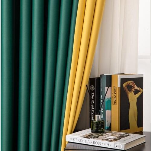Modern Blackout Curtains for window 16 colors High Shading Curtain for Living Room For Kitchen Bedroom Cortains Drapes