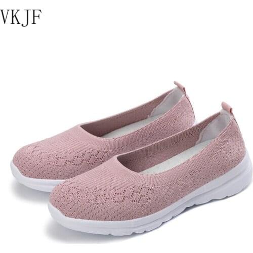 Women Casual Flat Shoes Spring Autumn Slip on Cloth Women Shoes Slips Soft Round Toe Female Outdoor Walking Shoes Plus Size