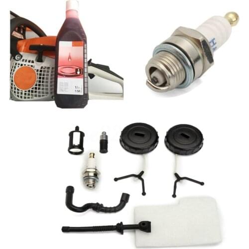 1set 7X Fuel Oil Gas Cap Air Fuel Filter Line For 017 018 MS170 MS180 Chainsaw New Tool accessories