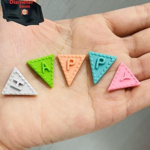 1PCS Resin Cute Cartoon Fridge Magnetic Sticker Colourful Happy Triangle Refrigerator Magnets Creative Photo Wall Free Shipping