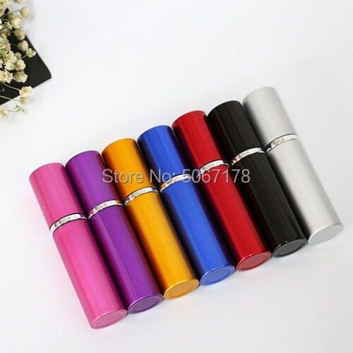 10/30/50pcs 5ml Portable Refillable Perfume Spray Bottle Aluminum Spray Atomizer Mini Travel Cosmetic Container Perfume Bottle