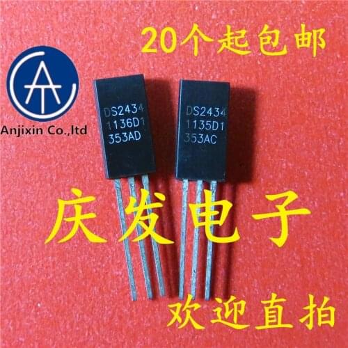 10pcs real new and orginal real stock DS2434 DS2434+ TO-92