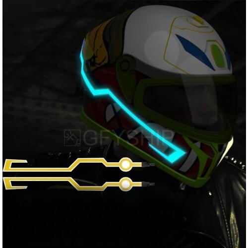 Motorcycle Helmet Decorative Light Strip 2 PCS Helmet Motorcycle Safety Light Colorful Helmet Casco Casque Warning Light Strip