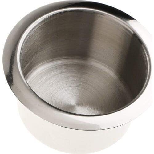 2Pcs Stainless Steel Poker Table Cup Holder for Marine Boat Yacht RV Camper Truck - Inner Diameter: 84mm/ 3.31 inches