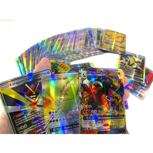 60 Pcs No Repeat Pokemons French Card GX TAKARA TOMY Pikachu Shining Cards EX VMAX Game Battle Carte Trading Children Toys Gifts