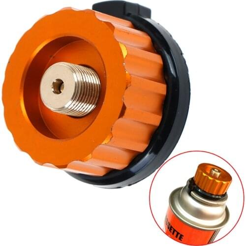 Outdoor Camping Hiking Stove Burner Adaptor Split Type Furnace Converter Connector Auto-off Gas Cartridge Tank Adapter Hot sale