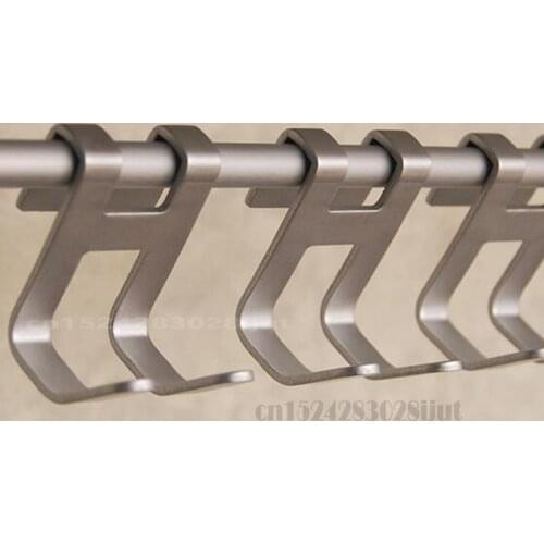 Promotion 1pcs Space aluminum door hook H shape Hanging Bathroom kitchen Storage rack shower towel bag tableware Organize