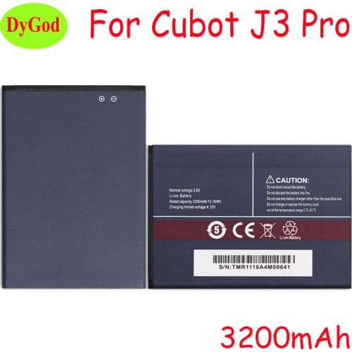 DyGod 3200mAh for Cubot J3 Pro Battery Replacement Batteries Bateria For Cubot J5 Smart Phone