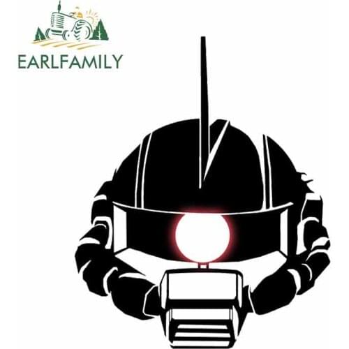 EARLFAMILY 13cm x 7.3cm GUNDAM Car Sticker Car Helmet Motorcycle Accessories JDM Polyethylene Sunscreen Oem