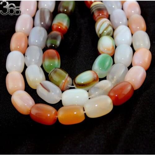 Free Shipping 13x18mm Wholesale Jewelry Making Column Natural Stone Agat Onyx Beads Strand 15"