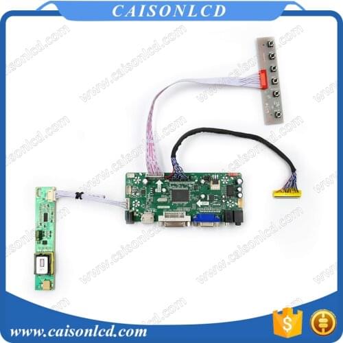 Free Shipping LCD LVDS Controller board with DVI VGA for 17" 1920X1200 LCD TFT Panel LTN170WU-L02 B170UW01 V0 LQ170M1LW2AB