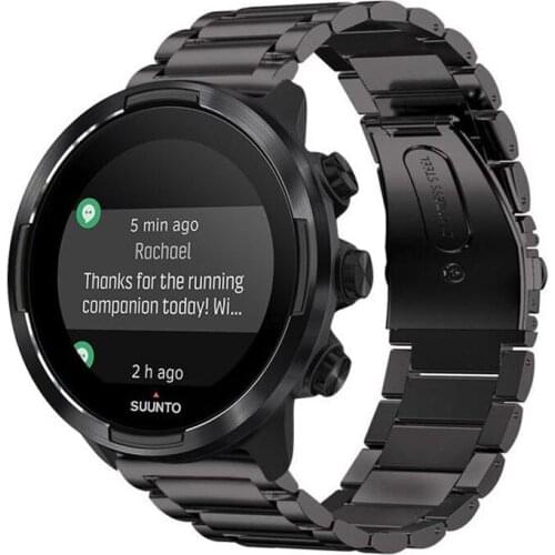 24mm Stainless steel Business Watchband for Suunto 9 Baro ／Spartan Sport HR metal Watch Band Wrist Strap Bracelet