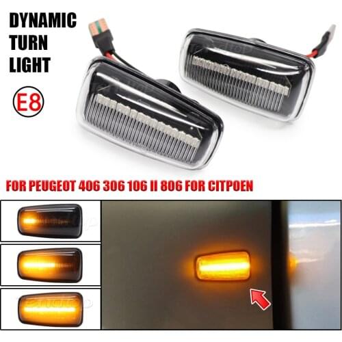 For Peugeot 306 106 406 806 Expert Partner For Citroen Berlingo Jumpy Saxo Xantia Turn Signal Sequential Flashing Light Car Lamp