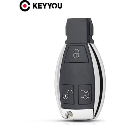 KEYYOU 3 Buttons Smart Remote Car Key Shell Key Case Replacement Fob For MERCEDES BENZ S SL ML SLK CLK E Holder Insert Key