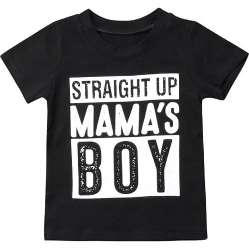 Summer Kids Boys T Shirt Letter Print Short Sleeve Baby Boys T-Shirts Cotton Childrens T-Shirt O-Neck Tee Tops Casual Clothes