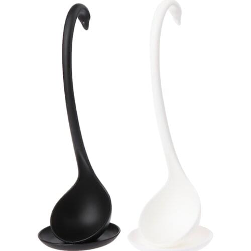 Hot! 1Pc Swan Ladle Spoons Special Swann Spoon Useful Plastic Ladles