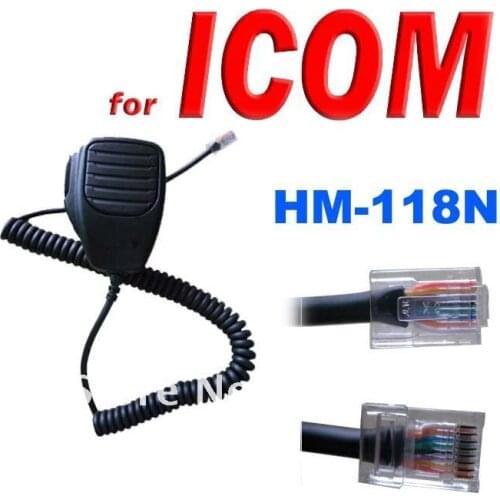 Free Shipping Remote Control Microphone MH-118N for ICOM Mobile Transceiver IC-2200H IC-V8000 IC-E208 IC-2100H etc