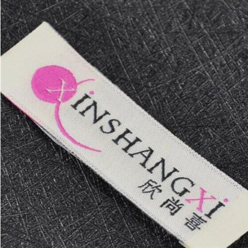 Fashion Brand Name Woven Tags for Garment Custom Clothing Label